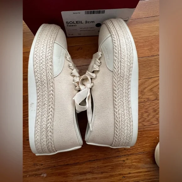 Salvatore Ferragamo Soleil Canvas Platform Sneaker - Picture 8 of 9